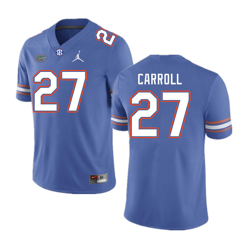 Men #27 Cam Carroll Florida Gators College Football Jerseys Stitched-Royal